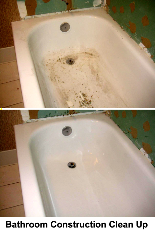 Bathroom Post Construction Cleaning